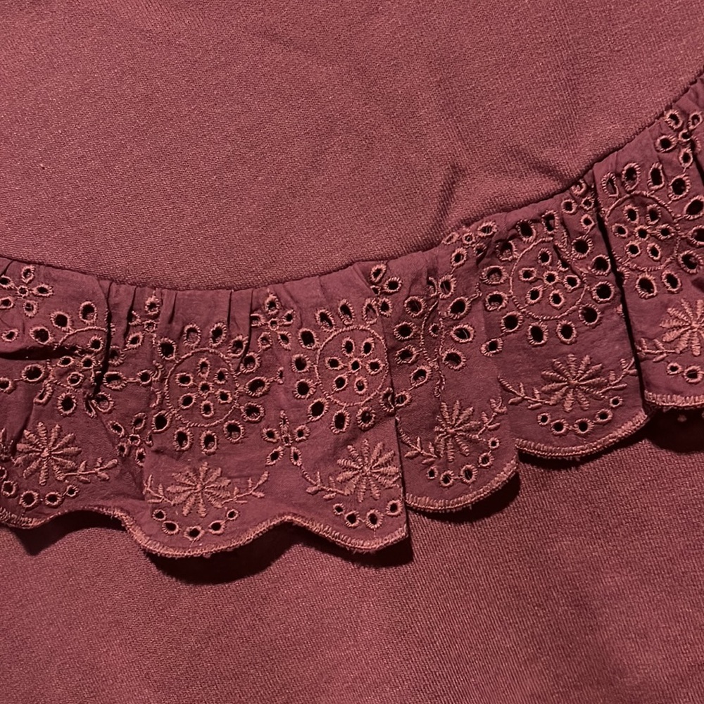 Fleeced Full Sleeves Sweat shirt - Cherry Colour - Picture 5 of 10